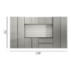 Nova - Series Garage Cabinet Set A With Soft Closing Doors - Metallic Gray - Image 3