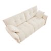 Premium Ergonomic 2 Seater Sofa With High Resilience Foam Cushions For Modern Living Spaces - White - Image 7