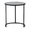 Round End Table, Stacking Side Tables With Sturdy Metal Frame For Small Space, Living Room, Office (Set of 2) - Black - Image 4