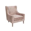Hi Back Accent Chair - Light Brown - Image 2