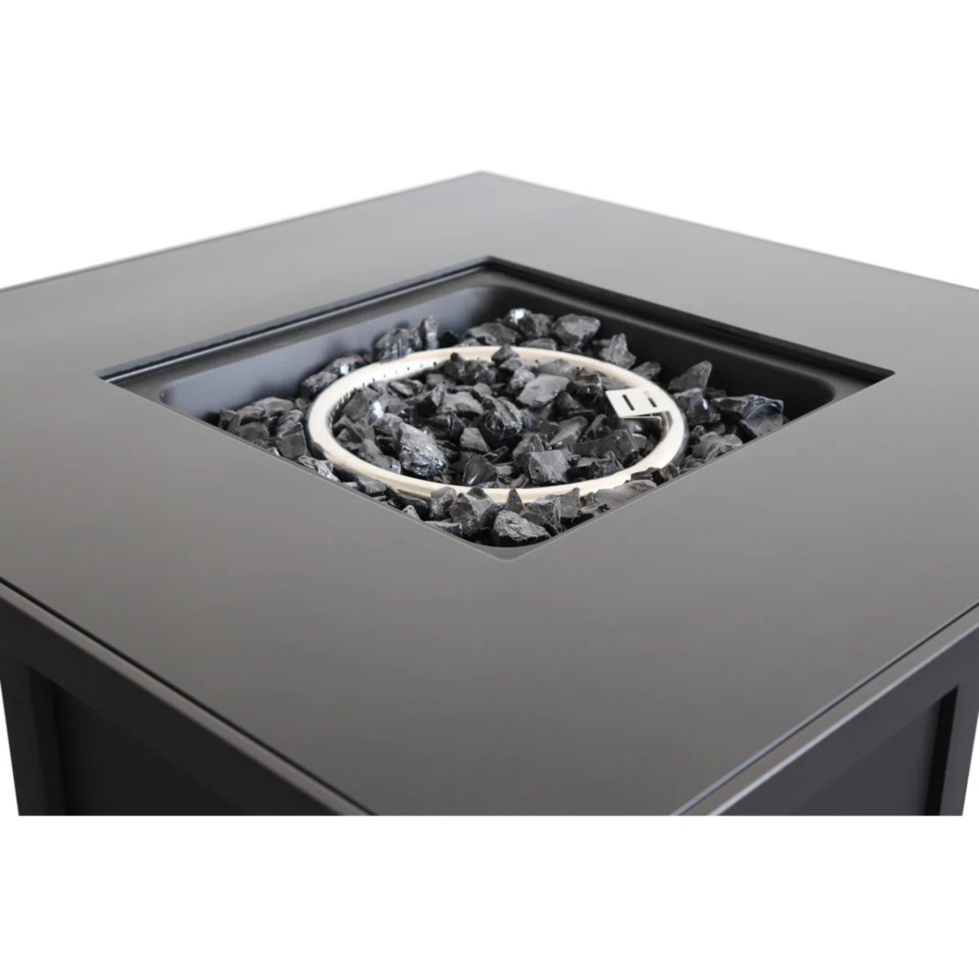 Powder Coated Fire Pit With Lid - Black - Image 5
