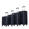 Luggage 4 Piece Lightweight Suitcase With Rotating Wheels, 24" And 28" With Tsa Lock, (16/20/24/28) - Black - Image 11