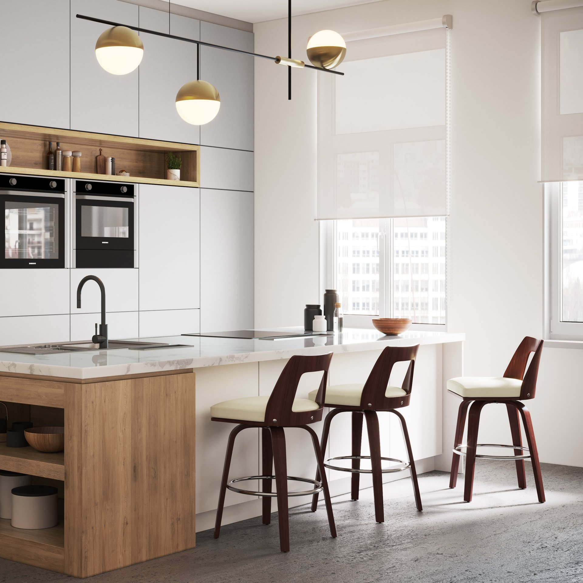 Ellison - Bentwood Counter Height Stool (Set of 2) - Cream - Image 10