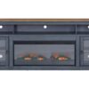 Americana - 86 In Fireplace TV Stand For TVs Up To 95" - Blue - Image 3