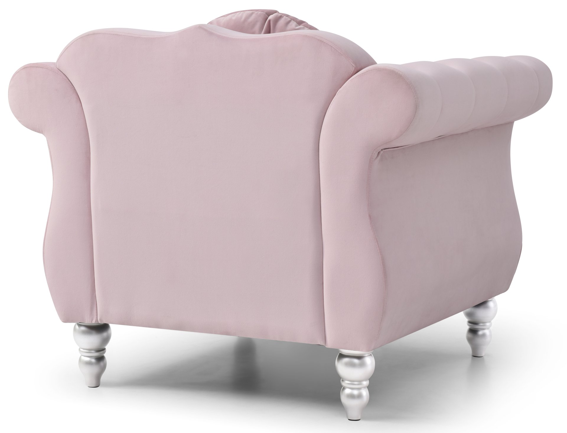 Chic Transitional Accent Chair - Pink - Image 4