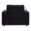 Modern Style Armchair Chaise Lounge Sofa Couch With Movable Storage Ottoman, USB Ports, Cup Holders & Side Pockets Chenille - Black - Image 20
