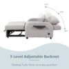 3 In 1 Pull Out Sofa Sleeper With Wing Table And USB Charge - Gray - Image 6