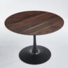 Tulip Table Mid-Century Dining Table For 4 - 6 People With Round MDF Table Top, Pedestal Dining Table, End Table Leisure Coffee Table - Walnut - Image 8