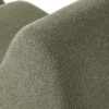 Curved Lounge Chair With Ottoman And High Resilience Foam - Green - Image 12