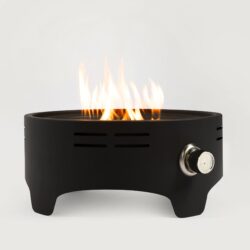 15" Propane Tabletop Gas Fire, 40000 Btu Round Steel Fire Pit For Outdoor Living Room Garden Balcony - Black