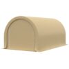 Outsunny - 10' x 16' Carport, Heavy Duty Portable Garage Storage Tent With Large Zippered Door, Anti-Uv Pe Canopy Cover For Car, Truck, Boat, Motorcycle, Bike, Garden Tools, Outdoor Work - Beige - Image 10