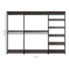 Monica - Wood Walk In Closet System With Spacious Drawer In Wood And Metal Frame - Gray - Image 3