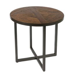 Faro - Round End Table - Brown