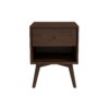 Caroline - Mid-Century Modern Style Night Stand - Brown - Image 2