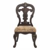 Elegant Style Beautiful Side Chairs 2 Piece Set Cherry With Tipping Fabric Upholstered Traditional Dining Furniture - Cherry - Image 4