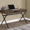 Computer Desk For Home Office, Laptop, Storage Drawers, Contemporary & Modern - Brown - Image 3