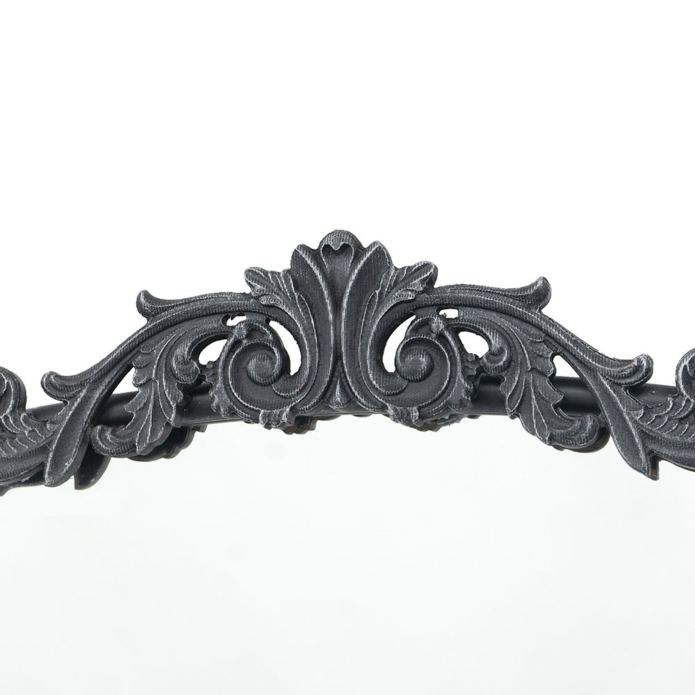 Full Length Mirror, Arched Mirror Hanging Or Leaning Against Wall, Large Mirror For Living Room - Black - Image 7