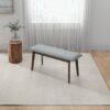 Carlos-Upholstered Bench - Gray - Image 12