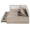 Full Size Daybed With 3 Drawers And 3 Storage Compartments - Nature / Beige - Image 4