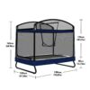 Outdoor Square Trampoline For Kids And Adults With Protective Net And Swing 4 X 6Ft - Black / Blue - Image 3