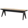 Keira - Bench - Black / Rattan - Image 6