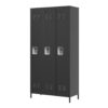 Storage Locker Cabinet With Locks For Employees, Home Gym Office School Garage - Black - Image 13