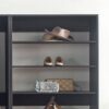 Monica - Wood Walk In Closet System With Spacious Drawer In Wood And Metal Frame - Gray - Image 6