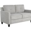 Horatio - Chenille 3 Piece Living Room Set (Sofa Loveseat Chair) - Taupe - Image 3