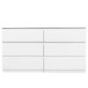 6 Drawer Double Dresser For Bedroom Living Room Hallway - White - Image 5