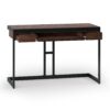 Erina - Small Desk - Distressed Charcoal Brown - Image 7