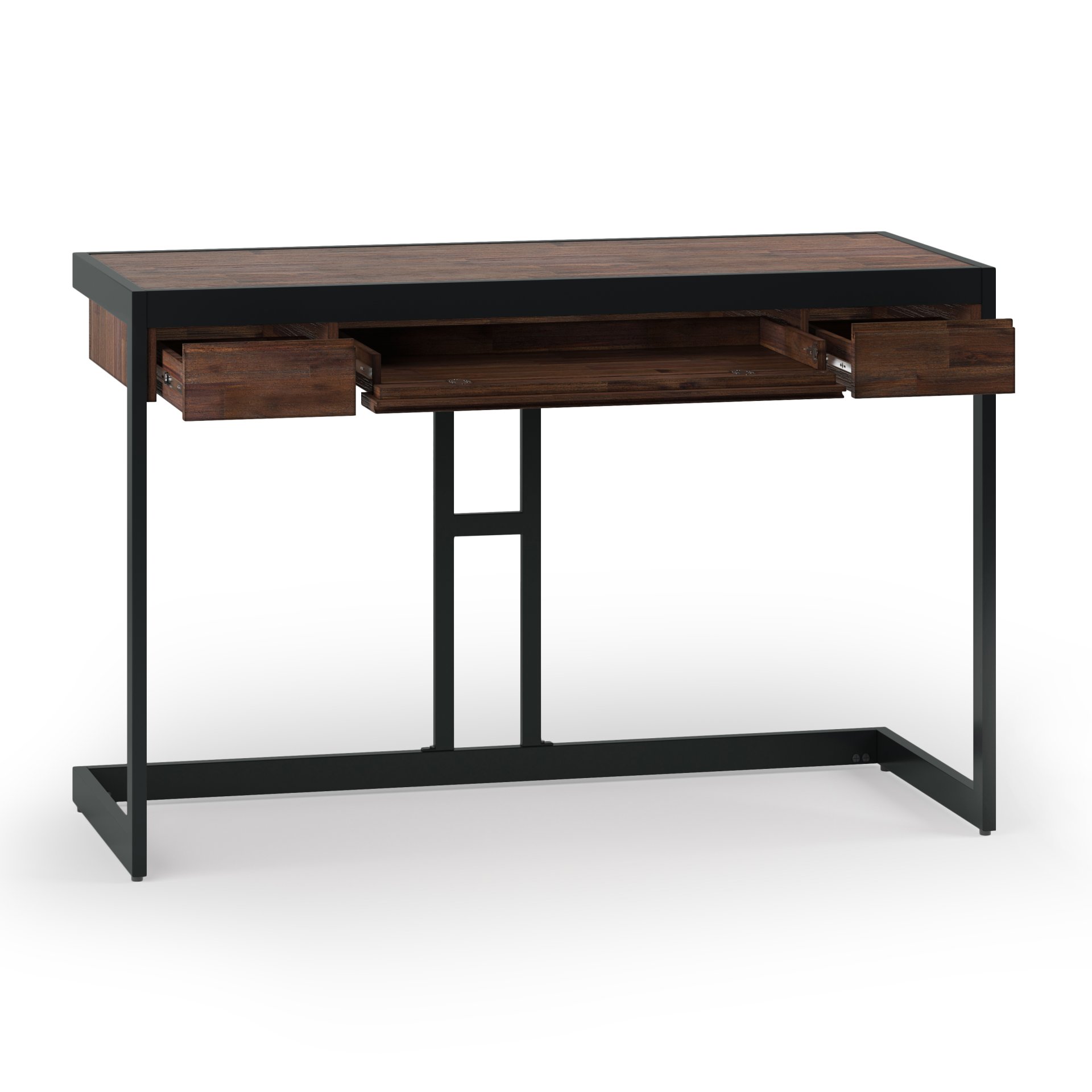 Erina - Small Desk - Distressed Charcoal Brown - Image 7
