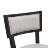Counter Stools (Set of 2), Upholstered Counter Height Bar Stools With Comfy Back, Solid Rubber Wood Frame, Backrest, Footrest, Armless Barstools For Home Bar, Kitchen Counter - Beige / Black - Image 14
