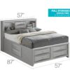 Marilla - Full Storage Bed - Silver Champagne - Image 3