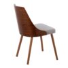 Anabelle - Mid-Century Modern Chair (Set of 2) - Walnut / Gray - Image 4