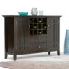 Bedford - Sideboard Buffet And Wine Rack - Dark Tobacco Brown - Image 9