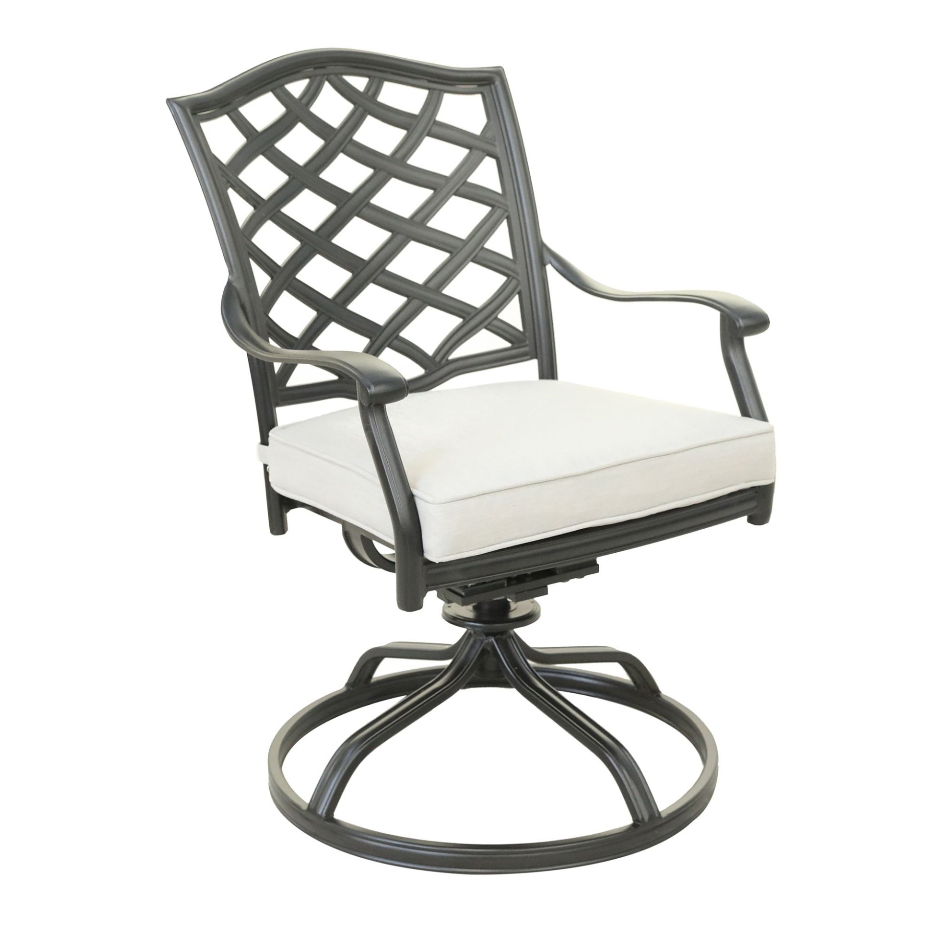Dining Swivel Chair (Set of 2) - Cast Silver - Image 3