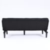 Stylish Corduroy Sofa Bed With Convertible Design - Black - Image 13
