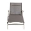 Oxton - Outdoor Chaise Lounge With Adjustable Aluminum Frame - Gray - Image 7