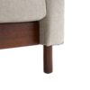Upholstered Sofa Modern 3 Seater Sofa Couch With Tufted Design For Living Room - Grayish Beige - Image 7