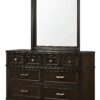 Merlot - Square Mirror - Mahogany - Image 7