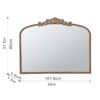Classic DesignArch Mirror And Baroque Inspired Frame For Living Room Bathrrom Enterway Console - Gold - Image 8