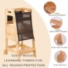 Solid Wood Learning Tower - Wood - Image 4