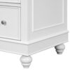Contemporary Bathroom Vanity Cabinet, 4 Drawers & 1 Cabinet Door, Multipurpose Storage, Resin Integrated Sink, Adjustable Shelves, Solid Wood Frame With MDF - White - Image 24