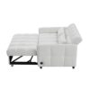 Loveseat Sofa Pull Out Sofa Bed Tufted Sleeper Sofa With An Adjustable Backrest, 3 USB Ports And 2 Lumbar Pillows For Living Room - Beige - Image 24