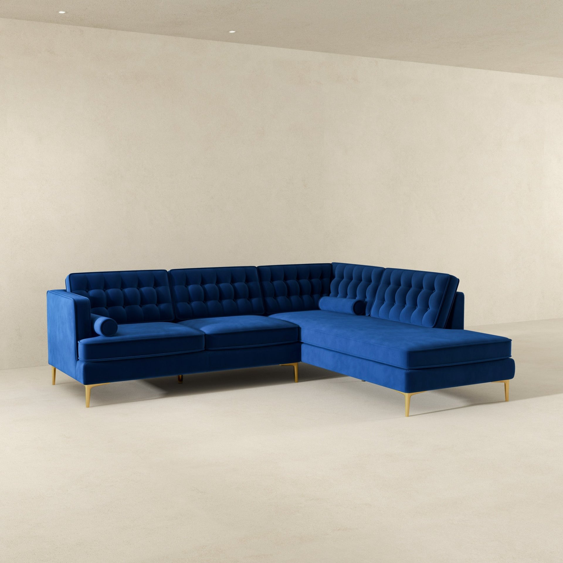 Brooke - Sectional Sofa Right Facing - Blue - Image 5