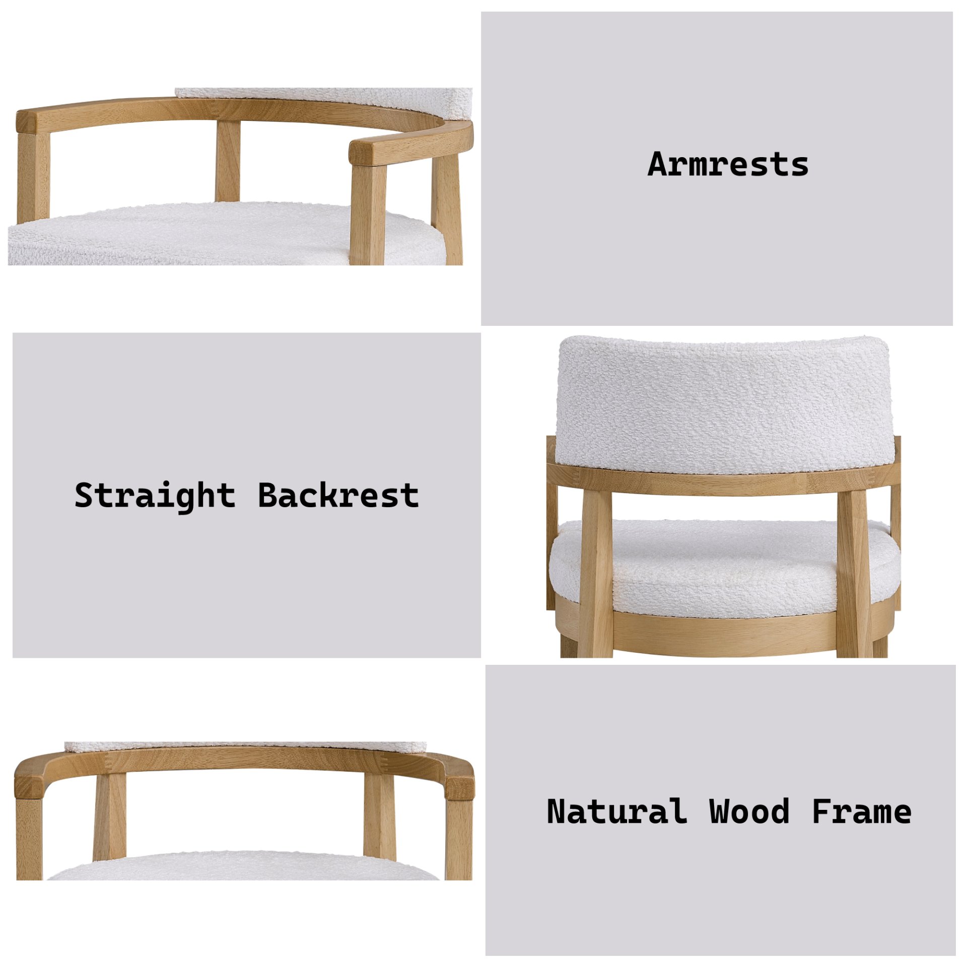 Kasem - 5 Piece Round Table With Matching Chair Dining Room Set - Oak - Image 6