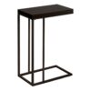 Accent Table, C - Shaped, Contemporary & Modern - Espresso - Image 7