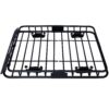 Motoring Rooftop Cargo Carrier Basket Steel 42" Universal Fit Roof Rack - Black - Image 14