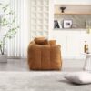 Soft Beanbag Chair With High Resilience Foam Core For Two People - Yellow - Image 11