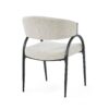 Contemporary Upholstered Dining Chairs With Metal Legs (Set of 2) - Beige - Image 9